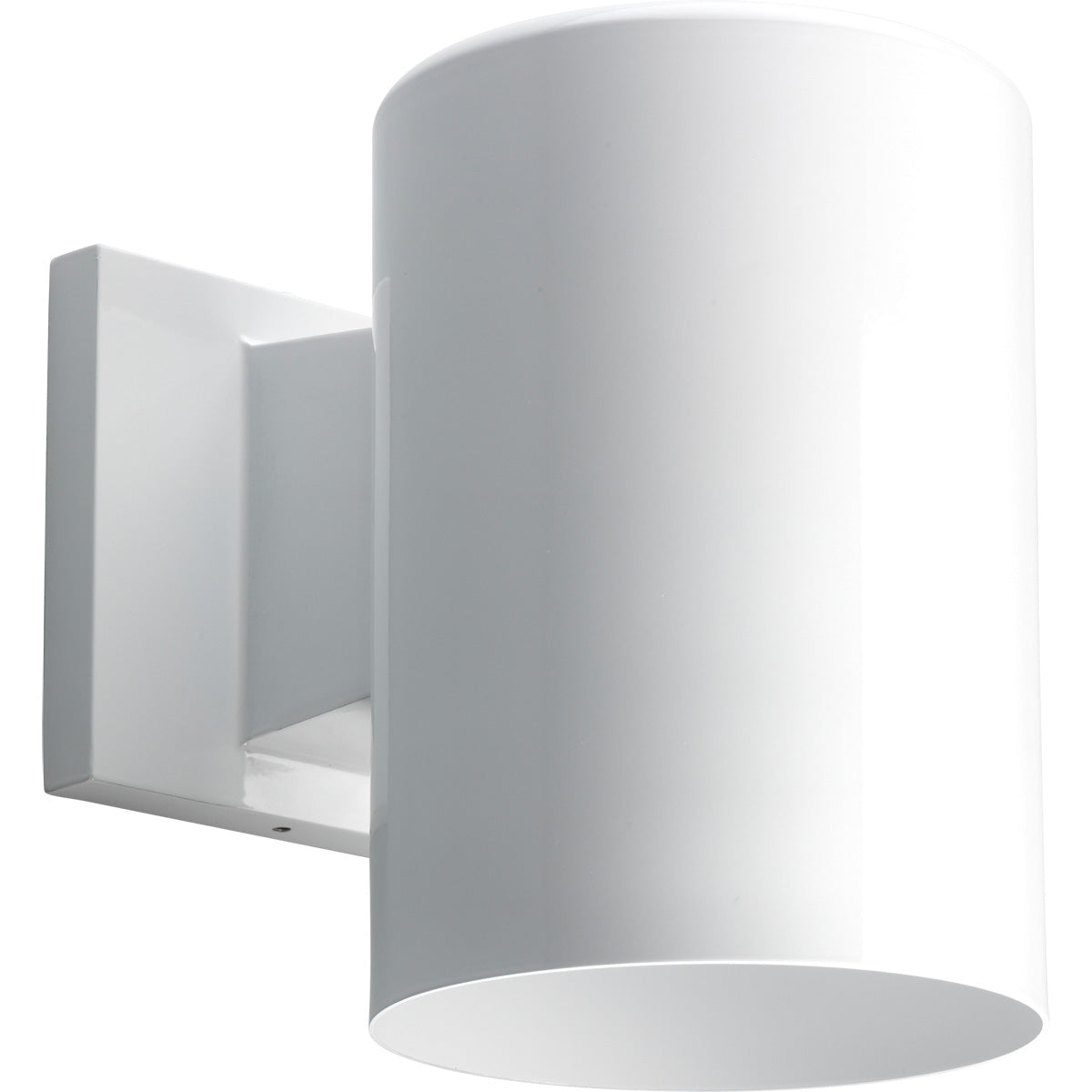 Cylinder One Light Wall Lantern in White