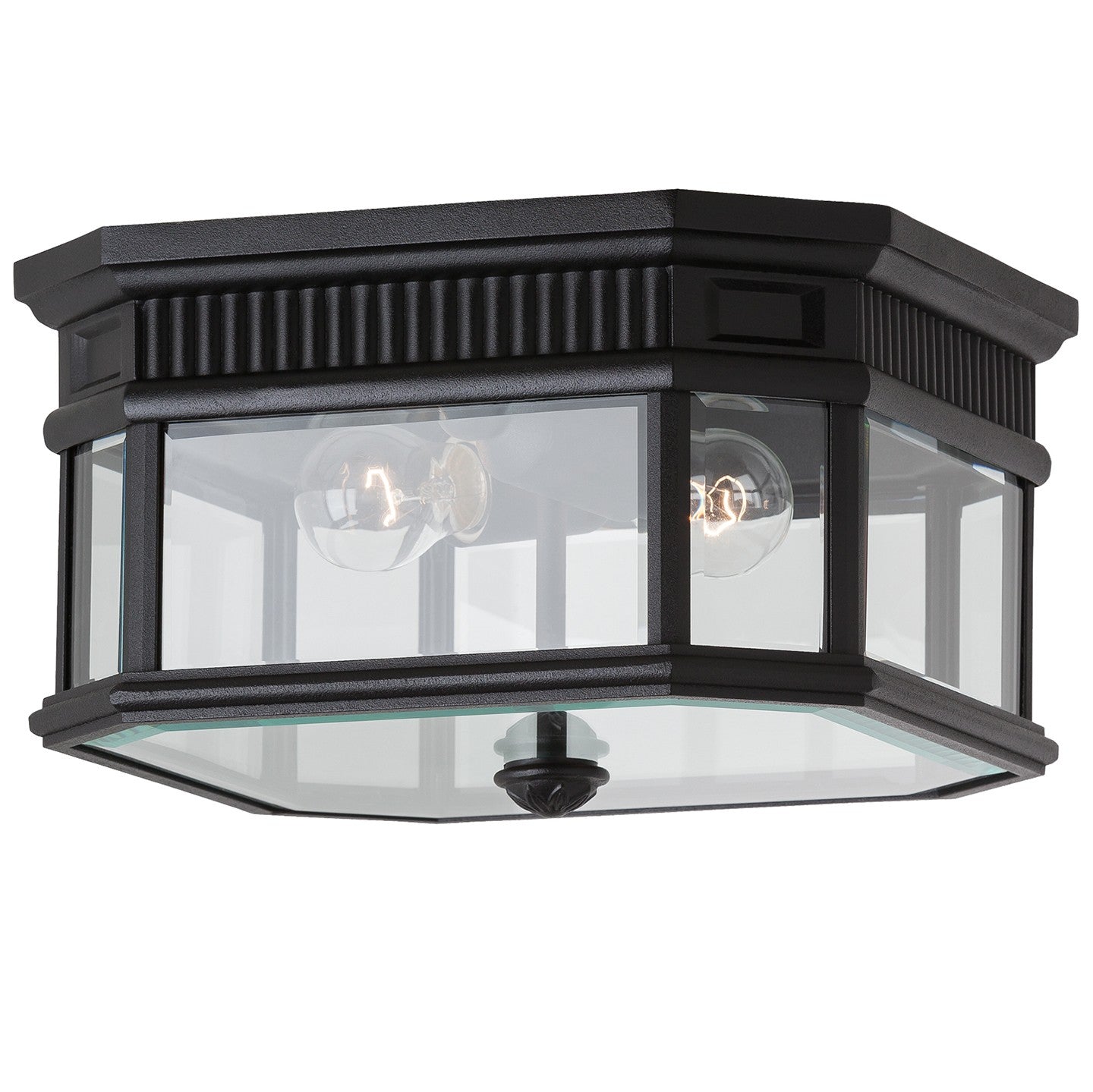 Cotswold Lane Two Light Outdoor Fixture in Black