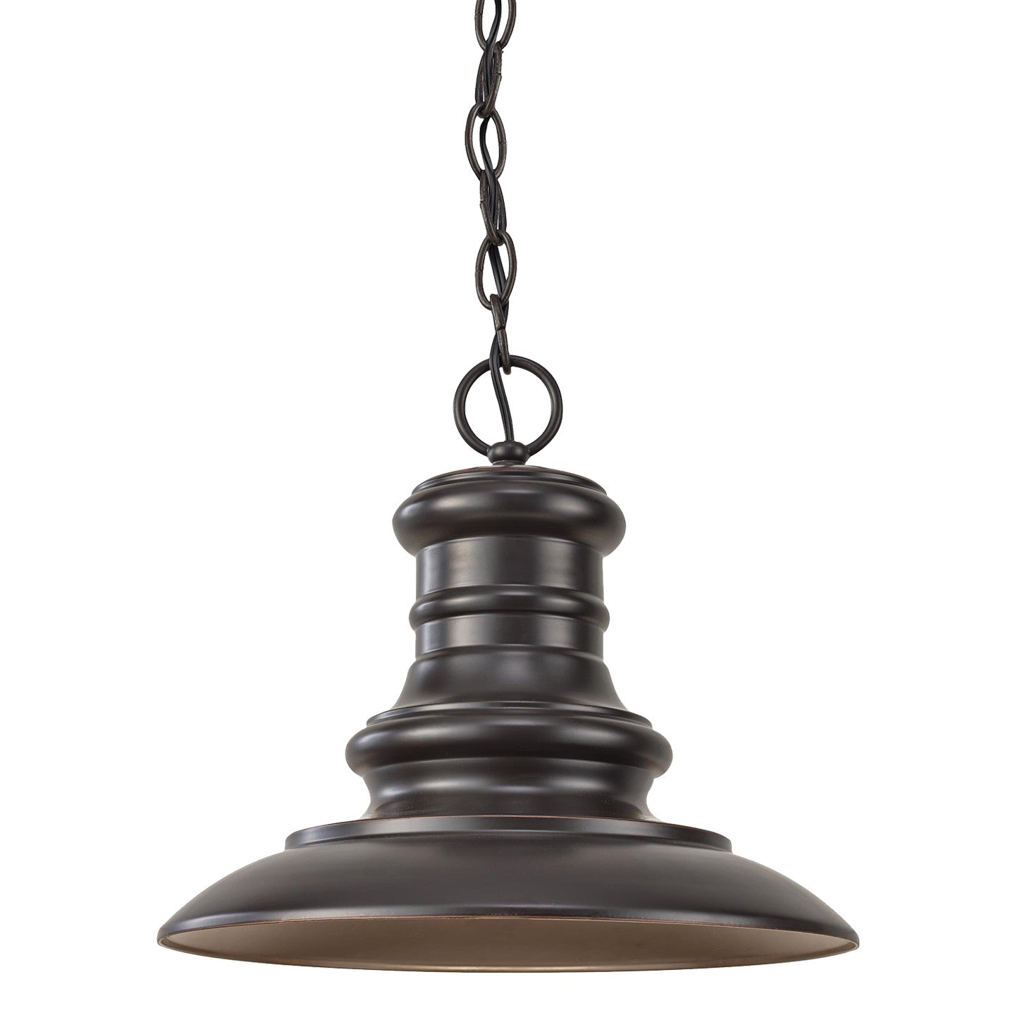 Generation Lighting - OL8904RSZ - One Light Outdoor Pendant - Redding Station - Restoration Bronze