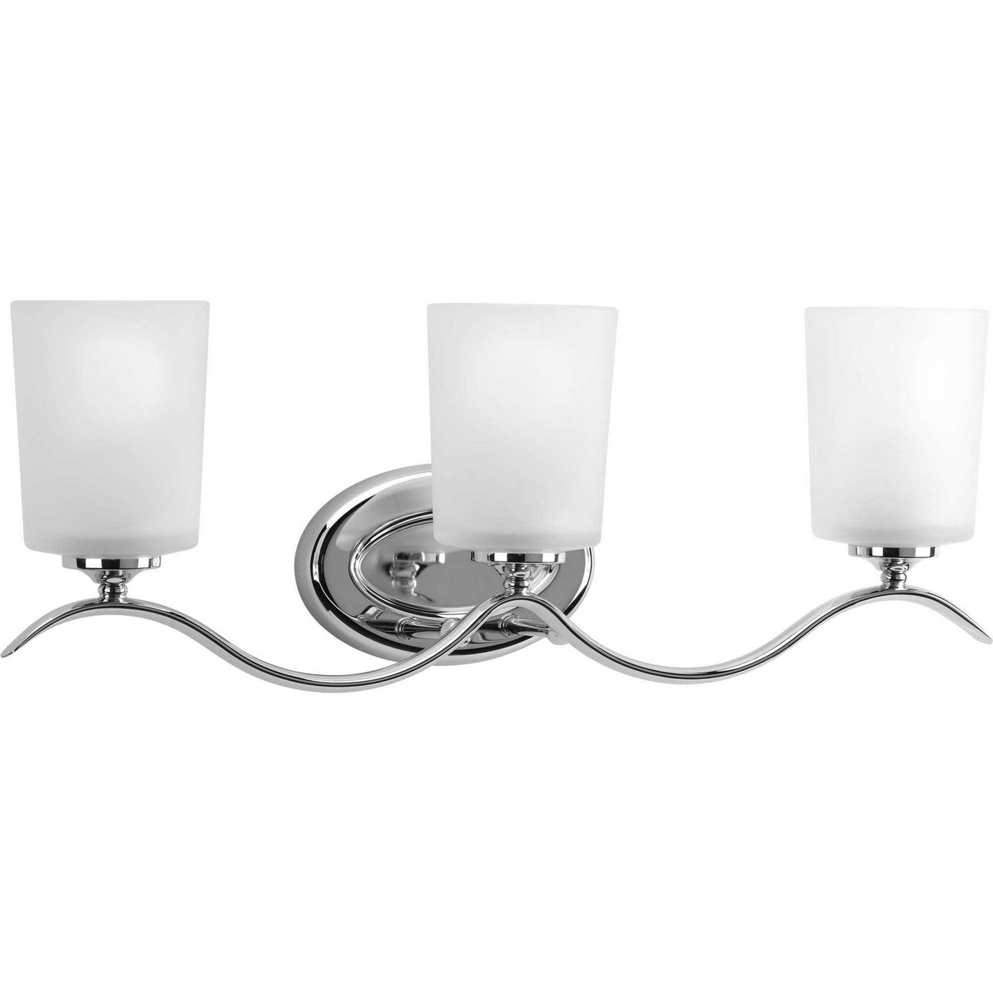 Inspire Three Light Bath Bracket in Polished Chrome