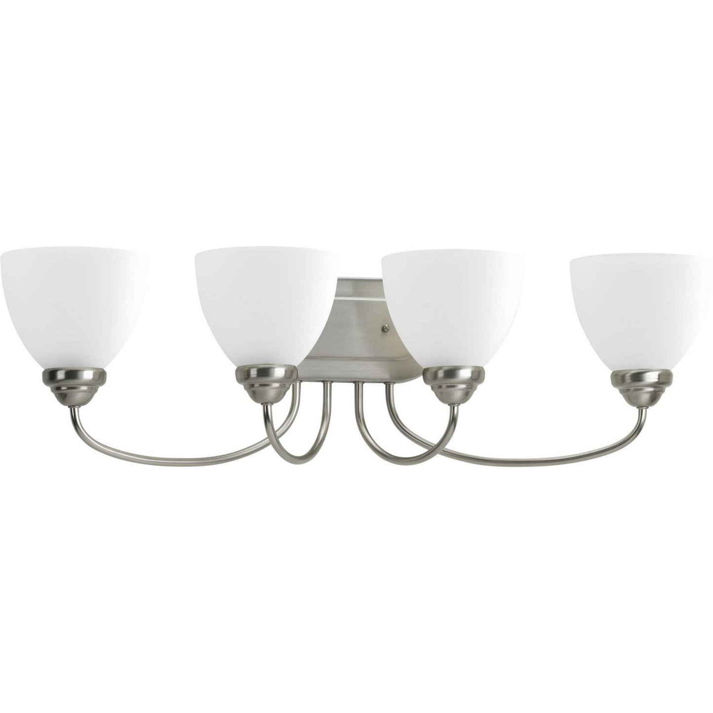 Heart Four Light Bath Bracket in Brushed Nickel