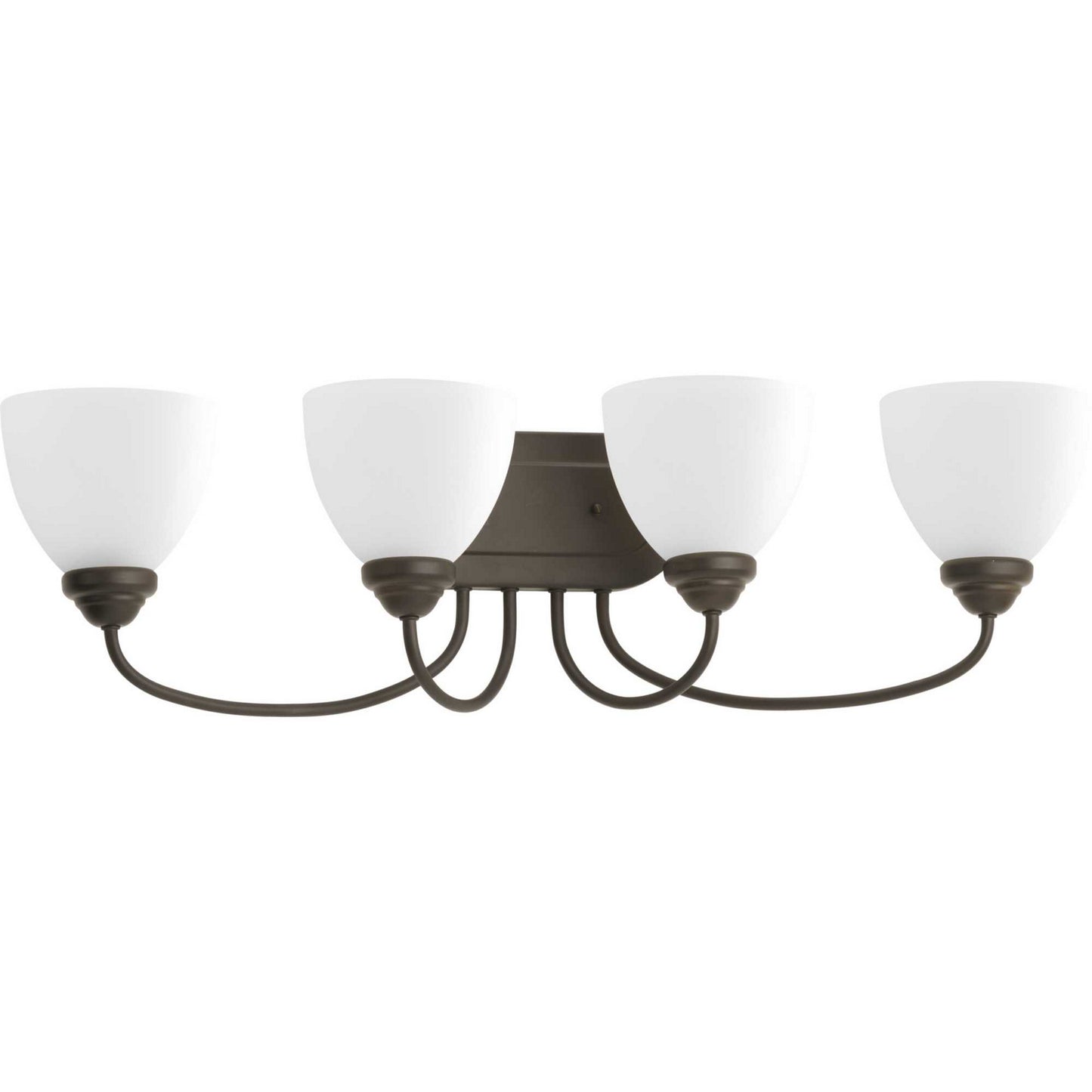 Heart Four Light Bath Bracket in Antique Bronze