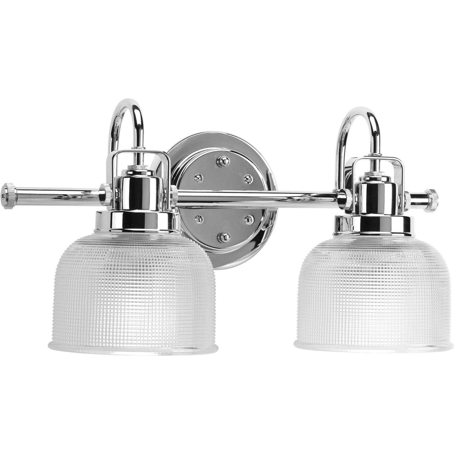 Archie Two Light Bath Bracket in Polished Chrome
