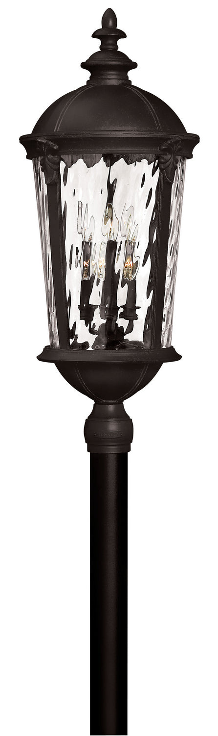 Windsor LED Post Top or Pier Mount Lantern in Black