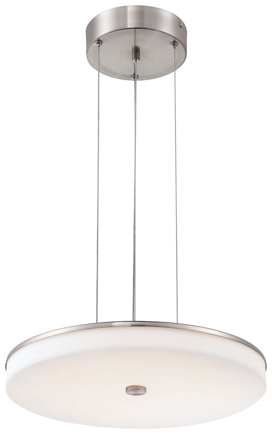 U. H. O. LED Pendant in Brushed Nickel