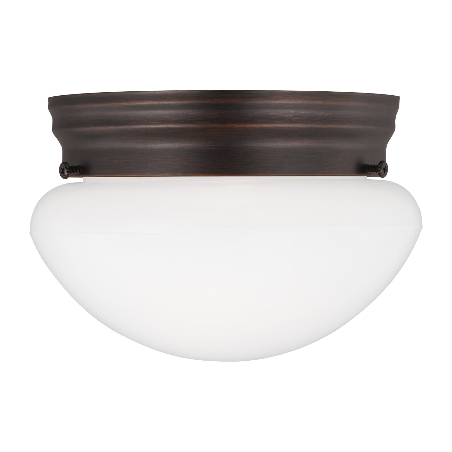 Generation Lighting - 5326-710 - One Light Flush Mount - Webster - Bronze