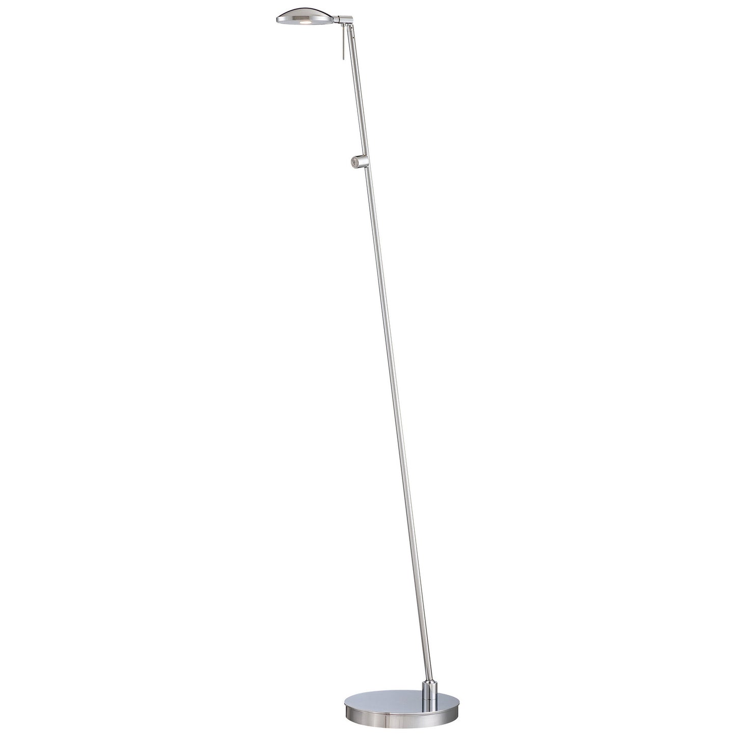George's Reading Room LED Floor Lamp in Chrome