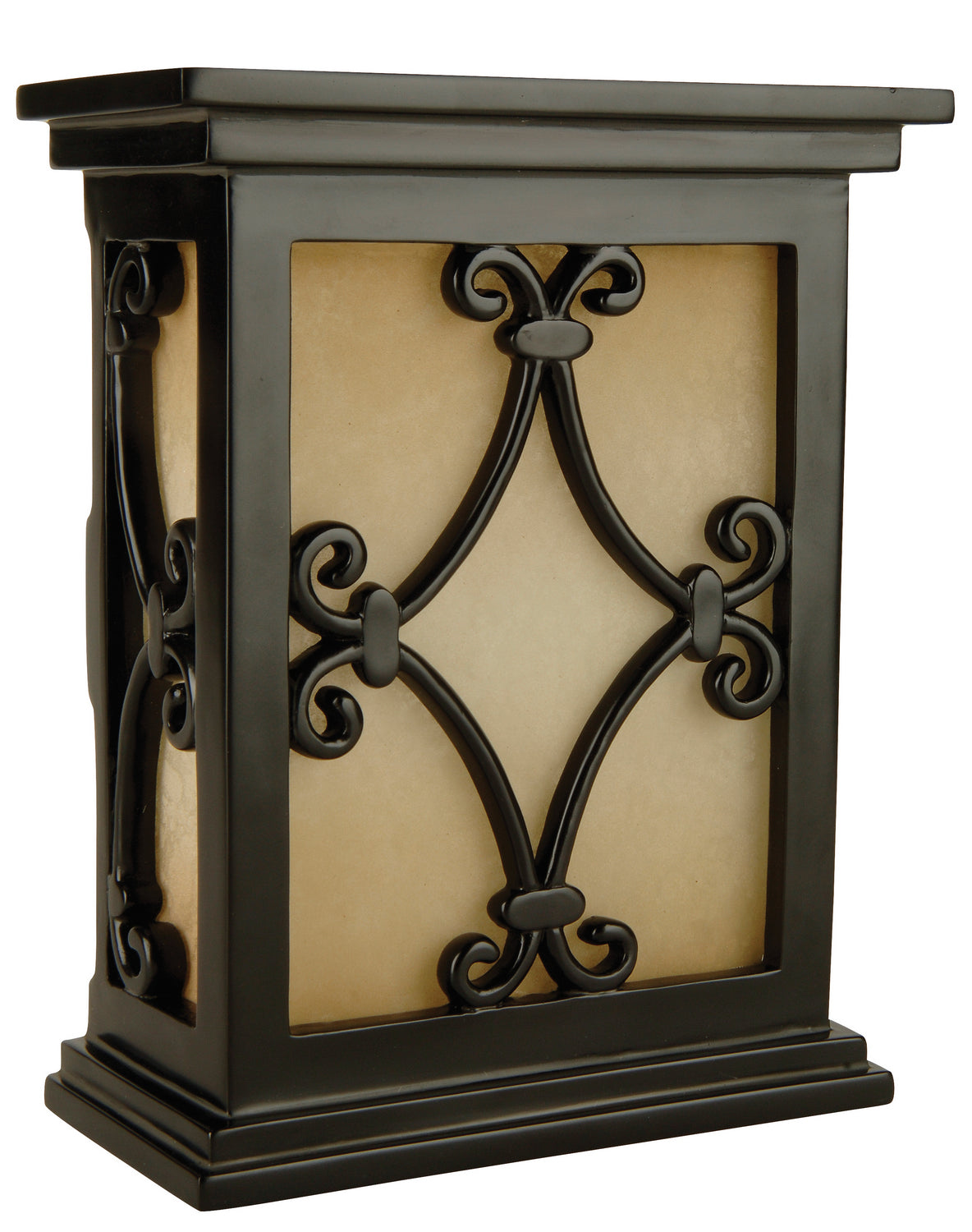 Designer-Chime Hand-Carved Scroll Design Chime in Black