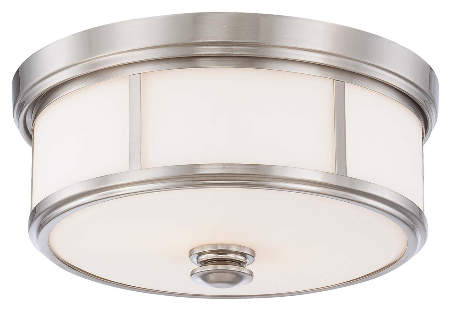 Harbour Point Two Light Flush Mount in Brushed Nickel