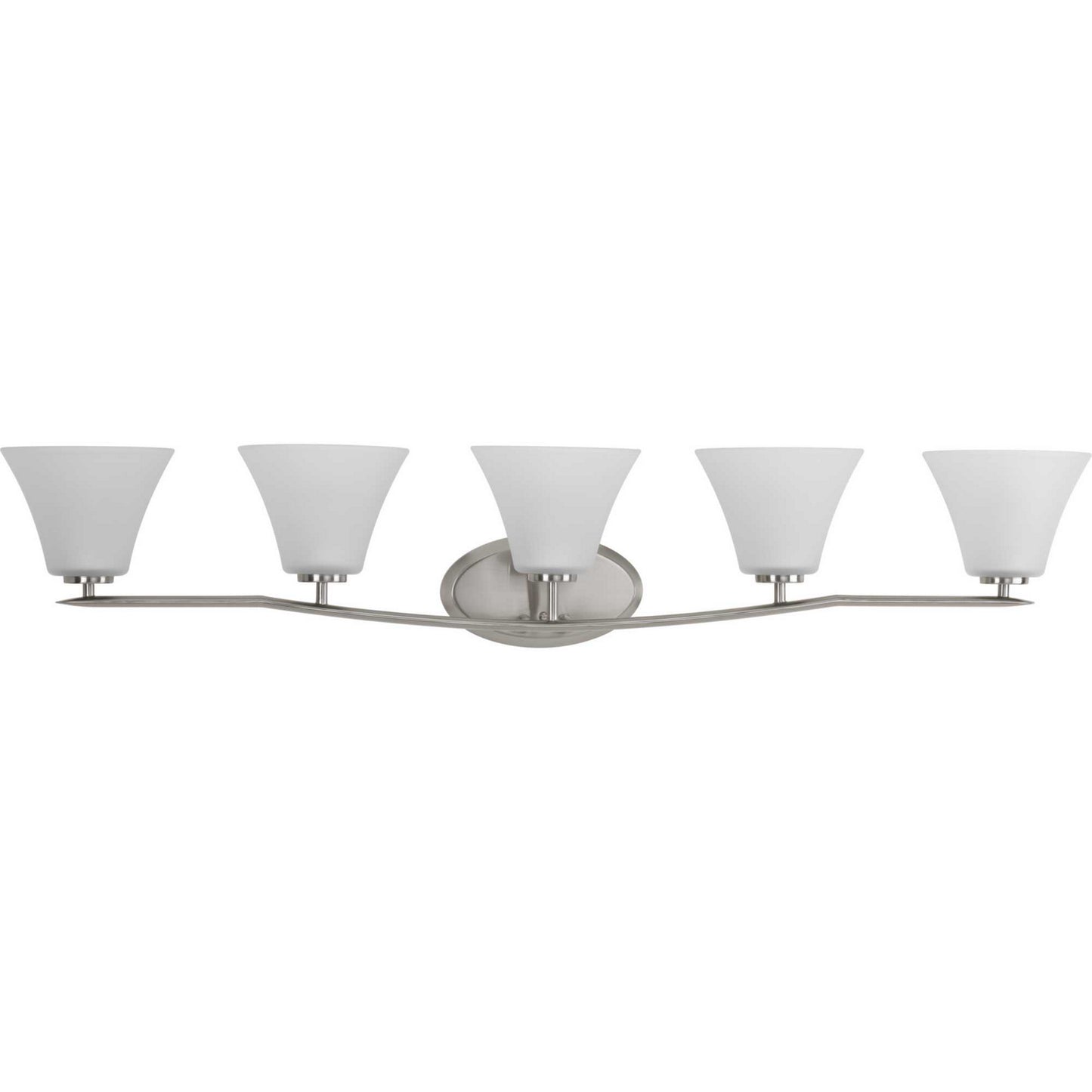 Bravo Five Light Bath Bracket in Brushed Nickel