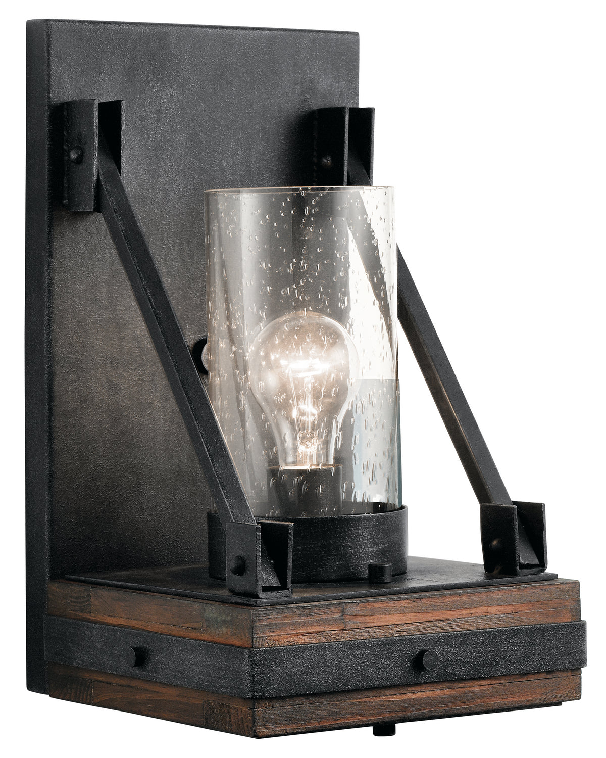Colerne One Light Wall Sconce in Auburn Stained Finish