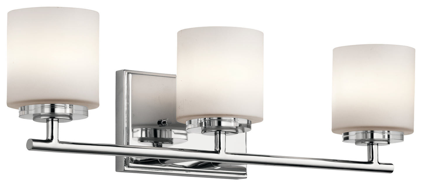 O Hara Three Light Bath in Chrome