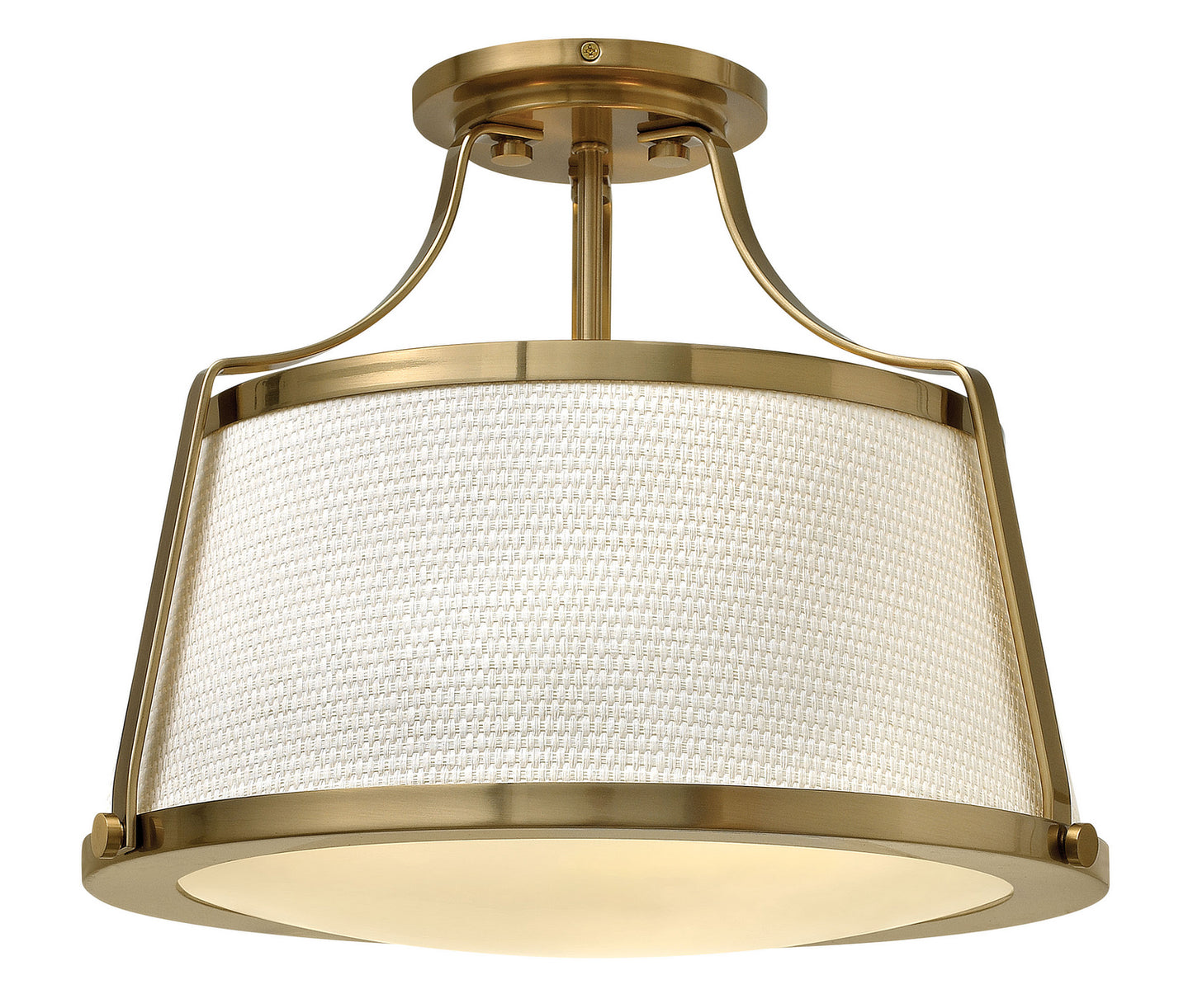 Charlotte LED Semi-Flush Mount in Brushed Caramel