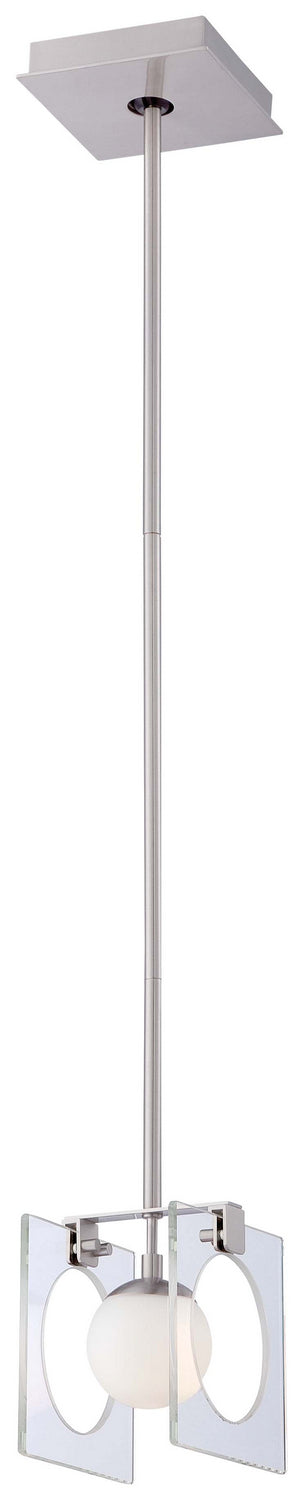 Hole-In-One One Light Mini Pendant in Brushed Nickel