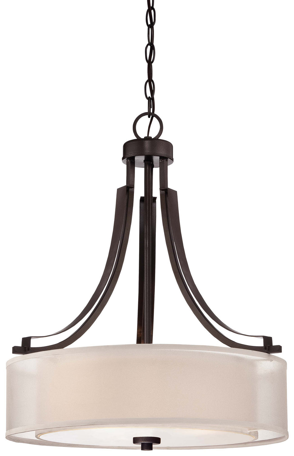 Parsons Studio Three Light Pendant in Smoked Iron