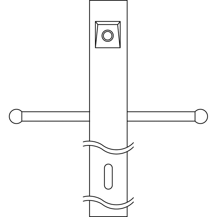 Accessory Post w/Ext Photocell & Ladder in Black