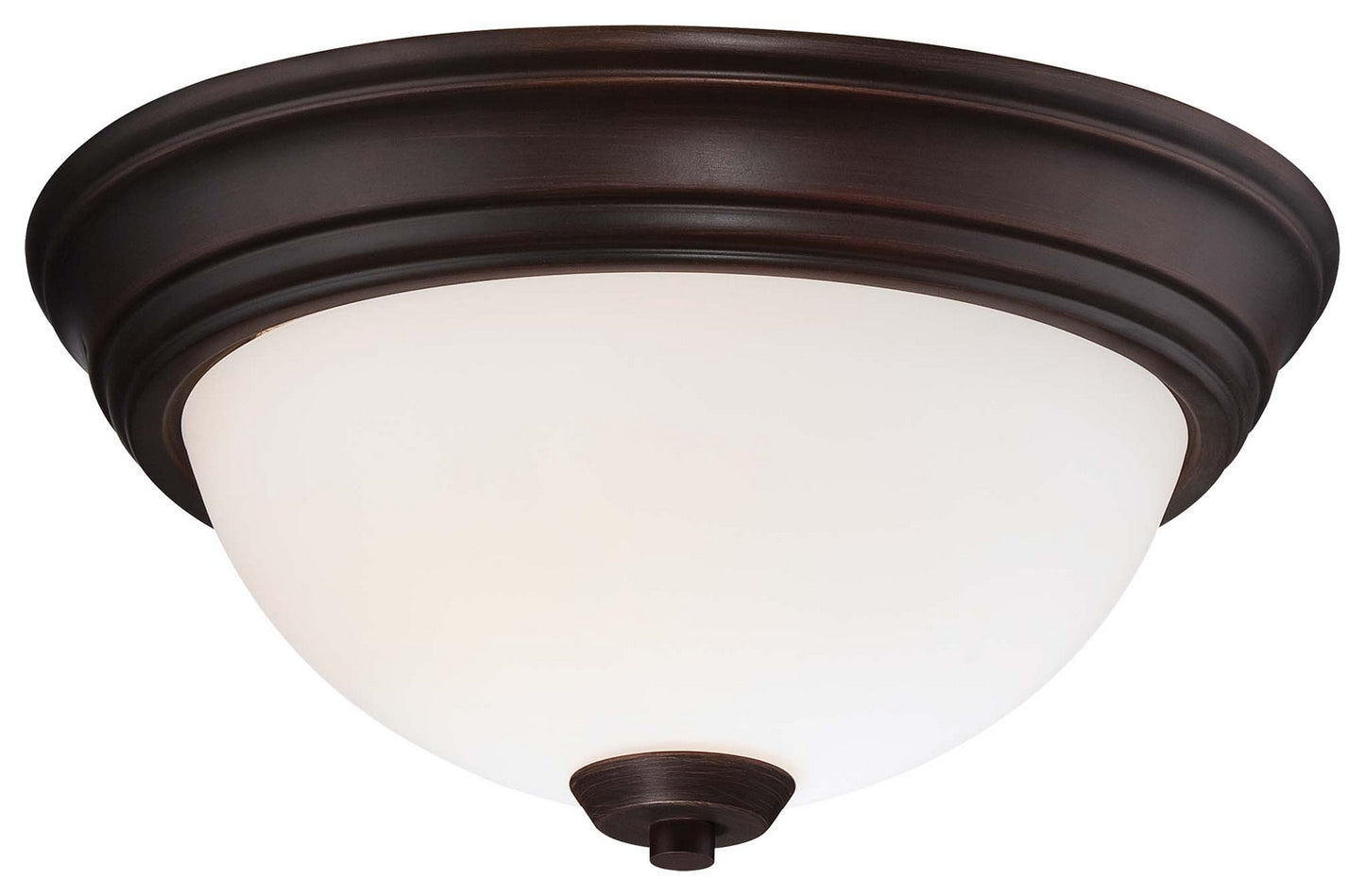 Overland Park Two Light Flush Mount in Vintage Bronze