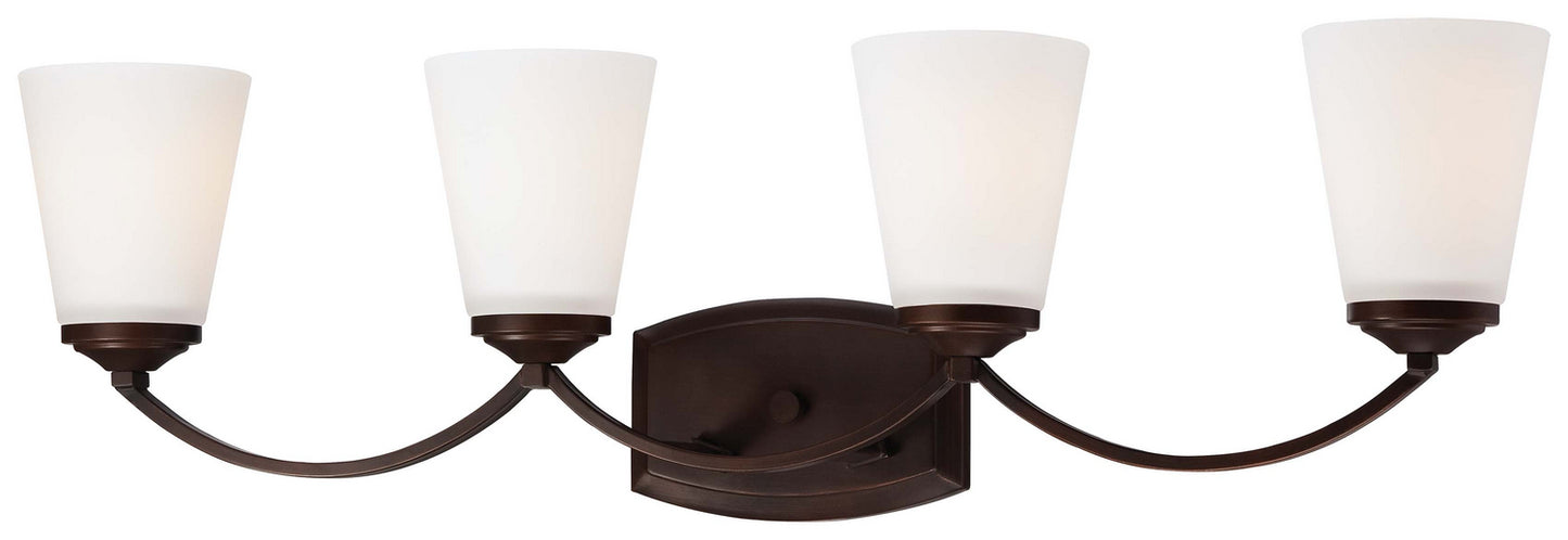 Overland Park Four Light Bath in Vintage Bronze