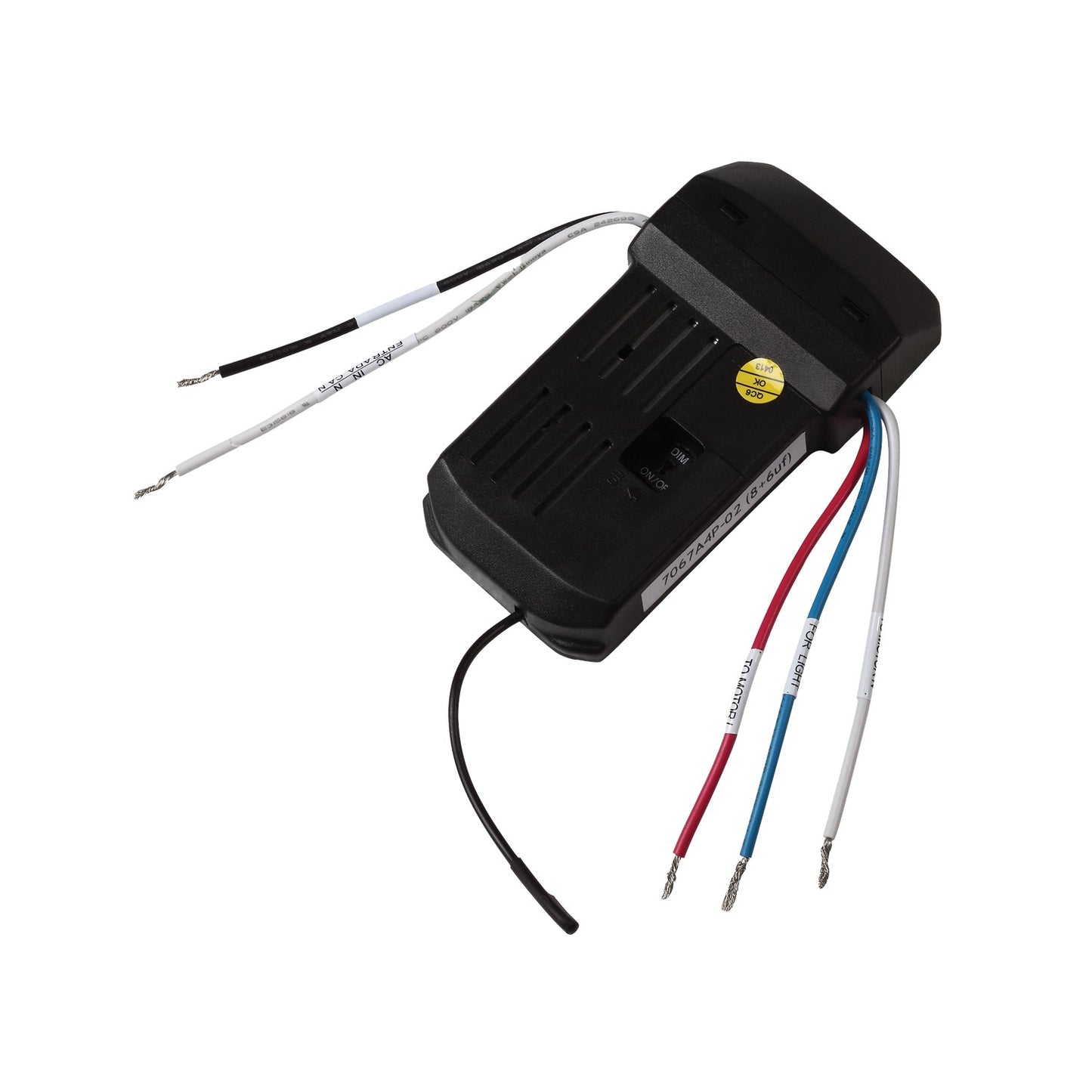 NEO Remote Control Canopy Mounted 4-Speed Universal Receiver in Black