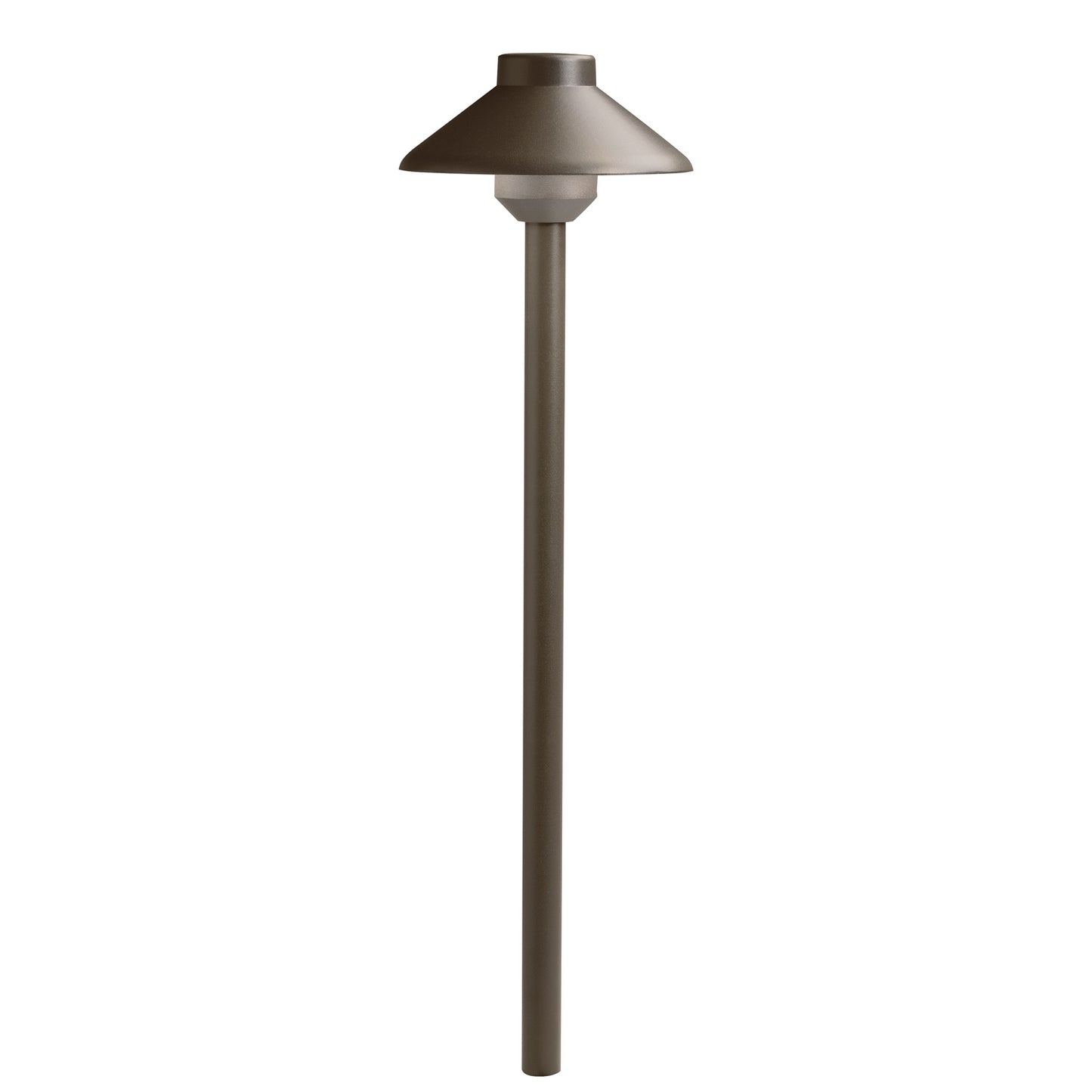 Landscape Led Stepped Dome LED Path in Textured Architectural Bronze