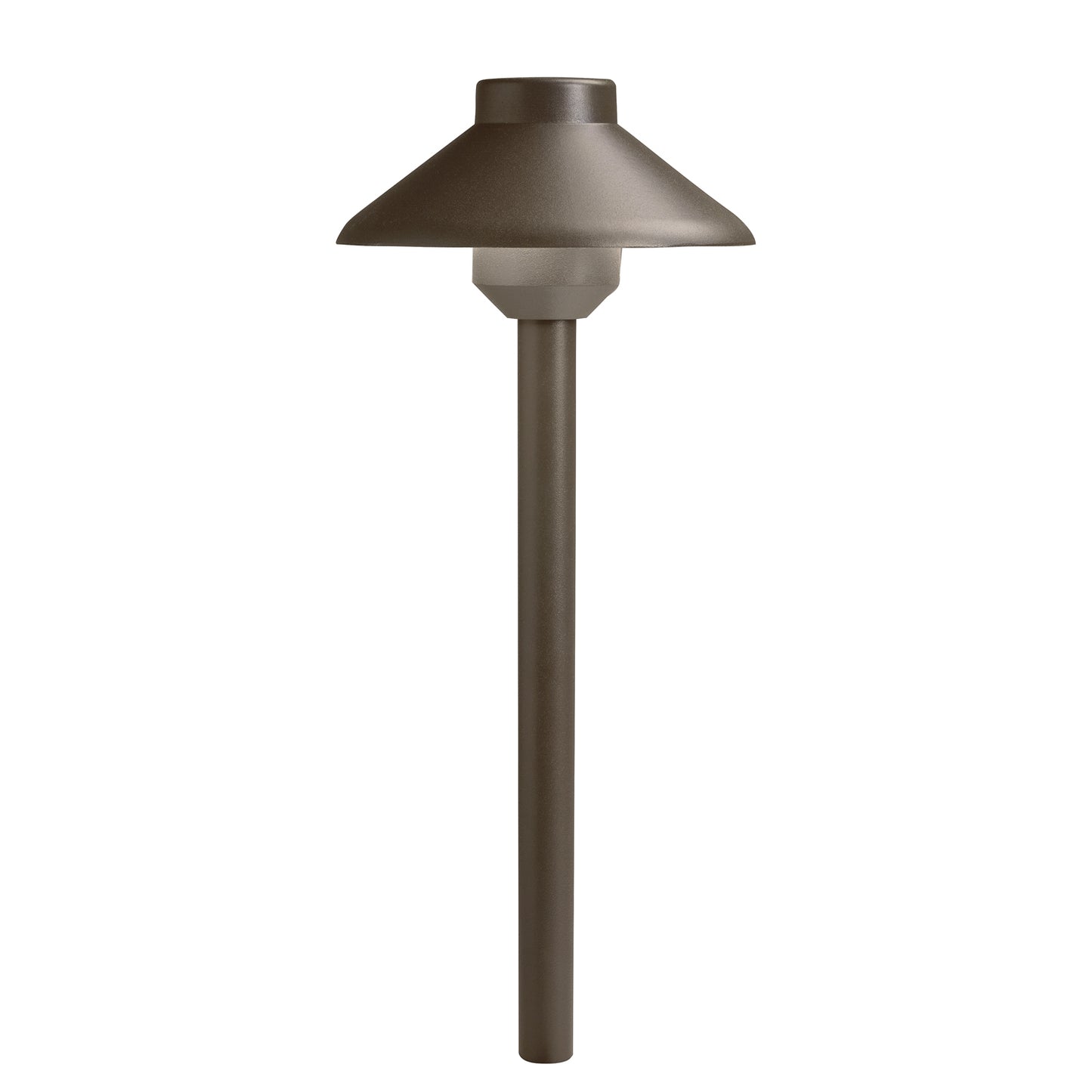 Landscape Led Stepped Dome LED Path in Textured Architectural Bronze