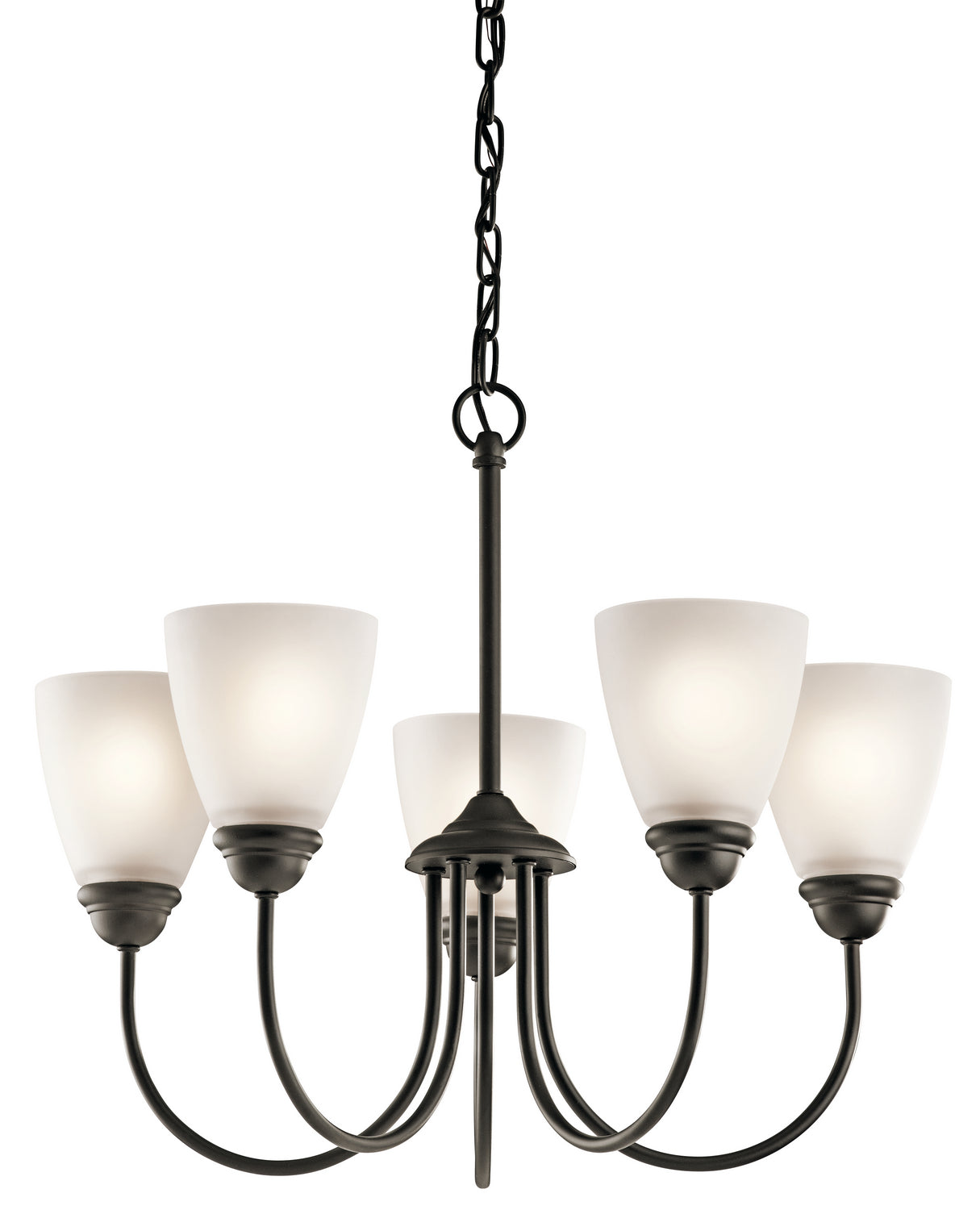 Jolie Five Light Chandelier in Olde Bronze