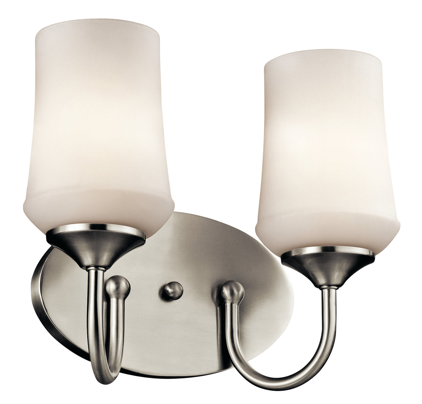Aubrey Two Light Bath in Brushed Nickel
