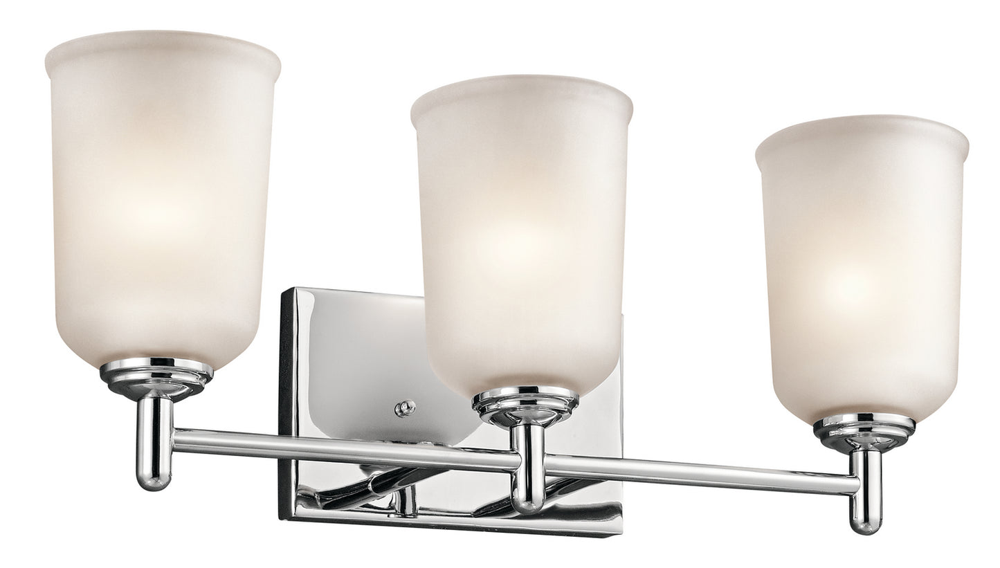 Shailene Three Light Bath in Chrome