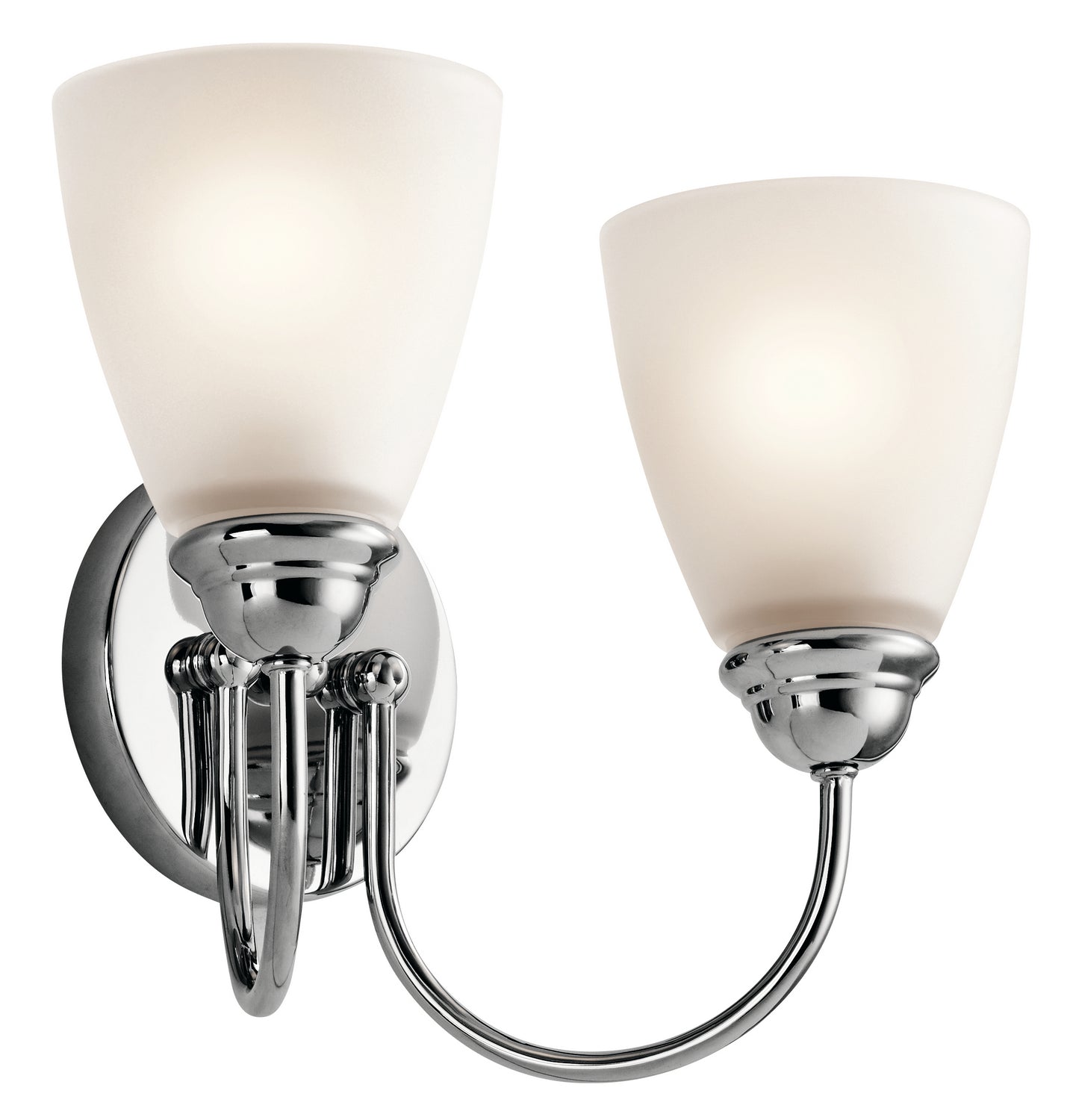 Jolie Two Light Bath in Chrome