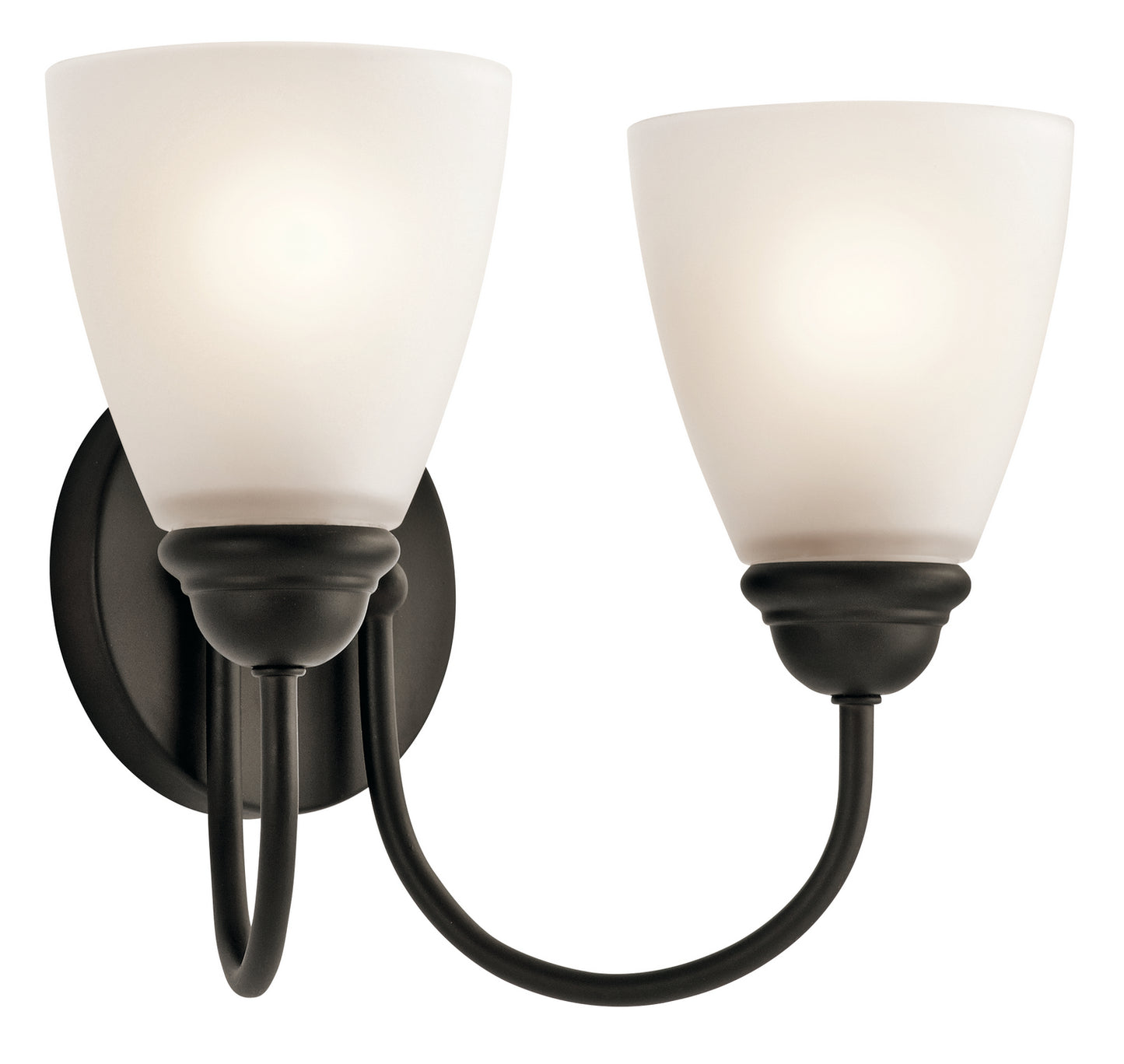 Jolie Two Light Bath in Olde Bronze