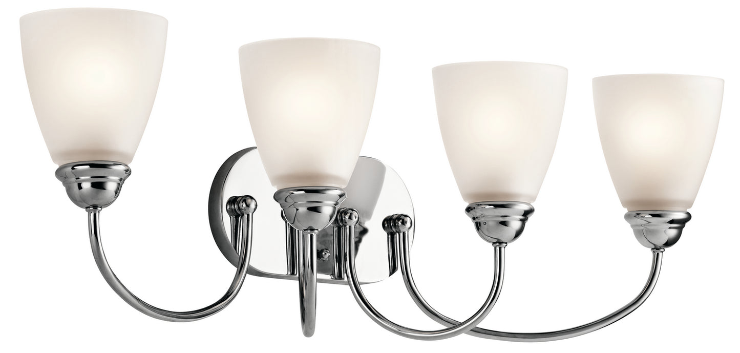 Jolie Four Light Bath in Chrome
