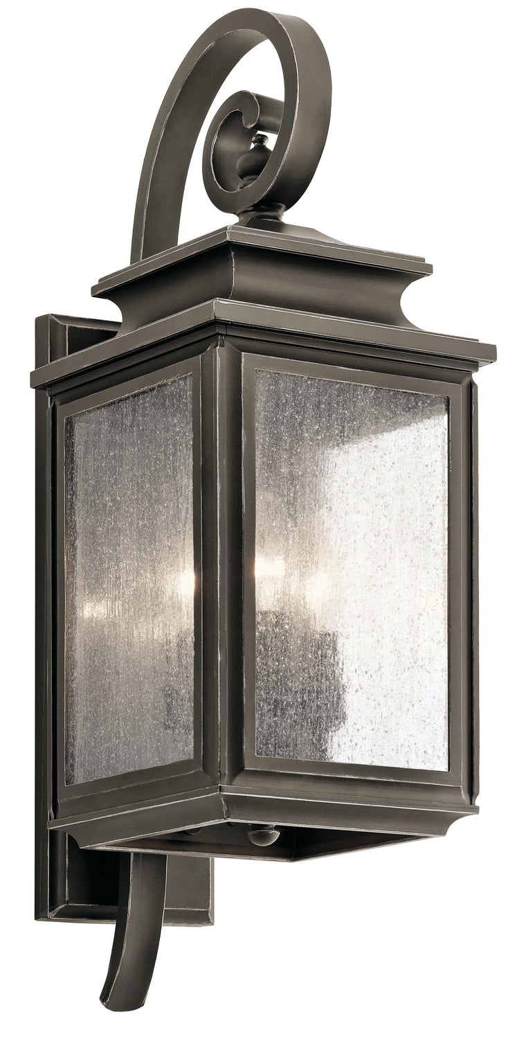 Wiscombe Park Three Light Outdoor Wall Mount in Olde Bronze