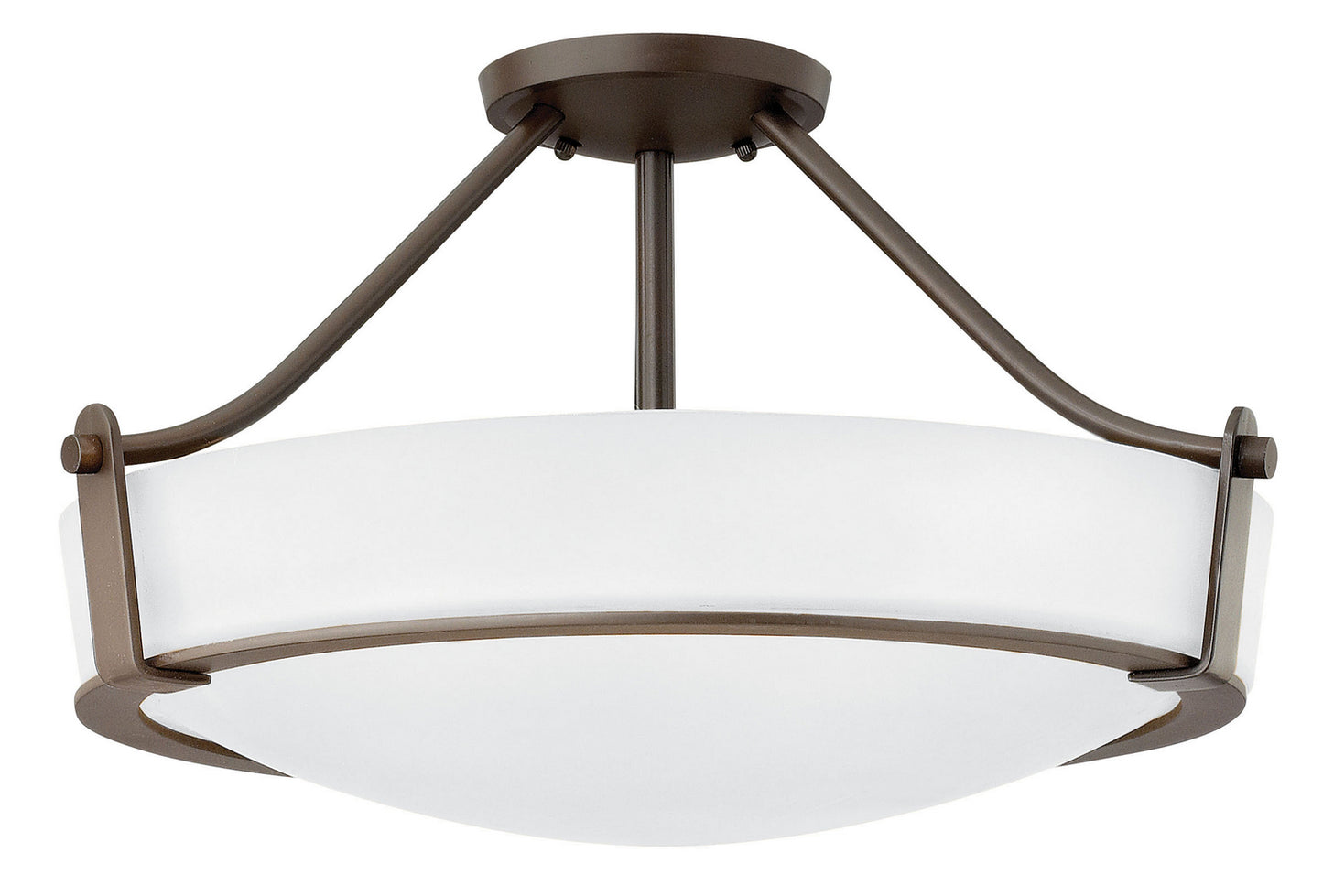 Hathaway LED Semi-Flush Mount in Olde Bronze