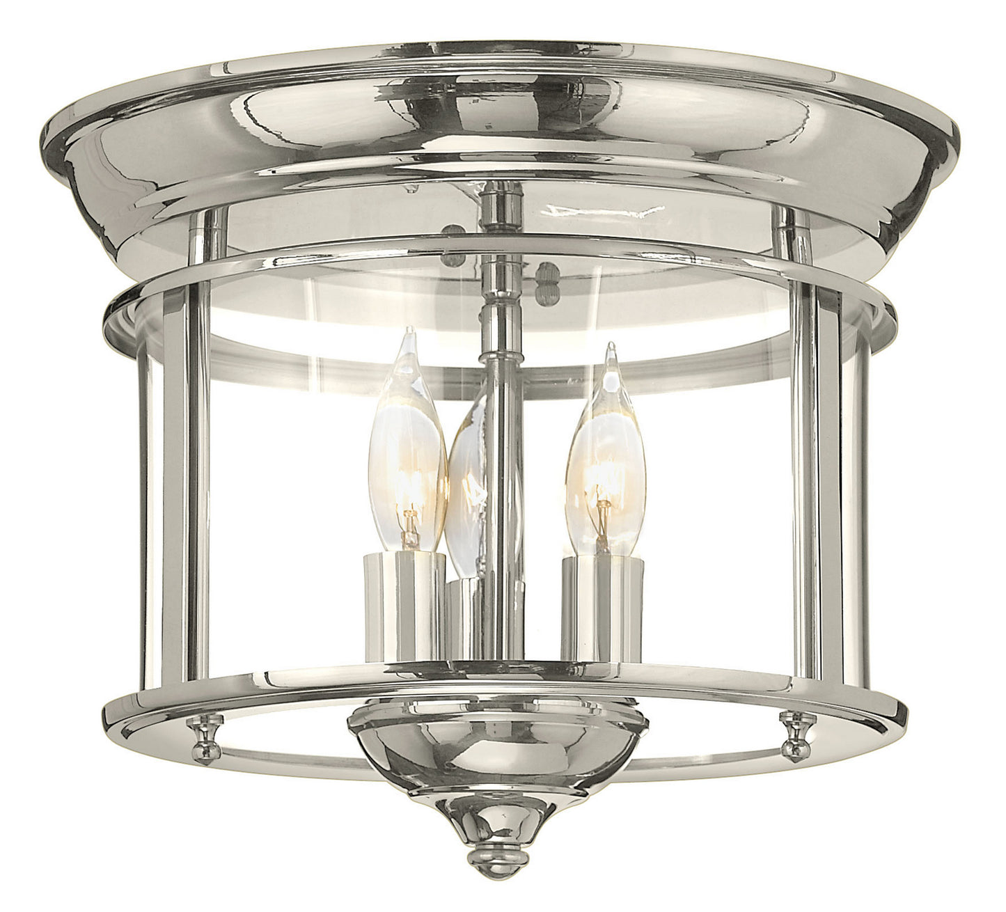 Gentry LED Flush Mount in Polished Nickel