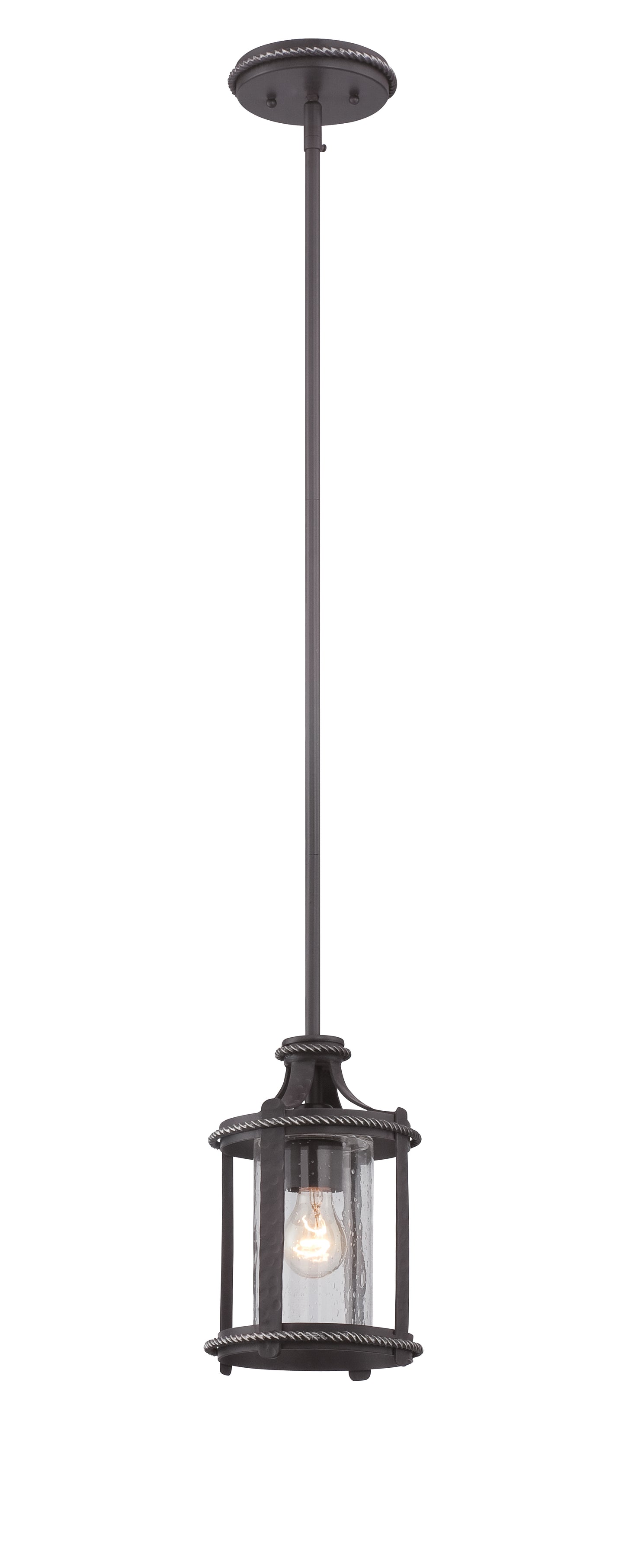 Palencia One Light Mini Pendant in Artisan Pardo Wash