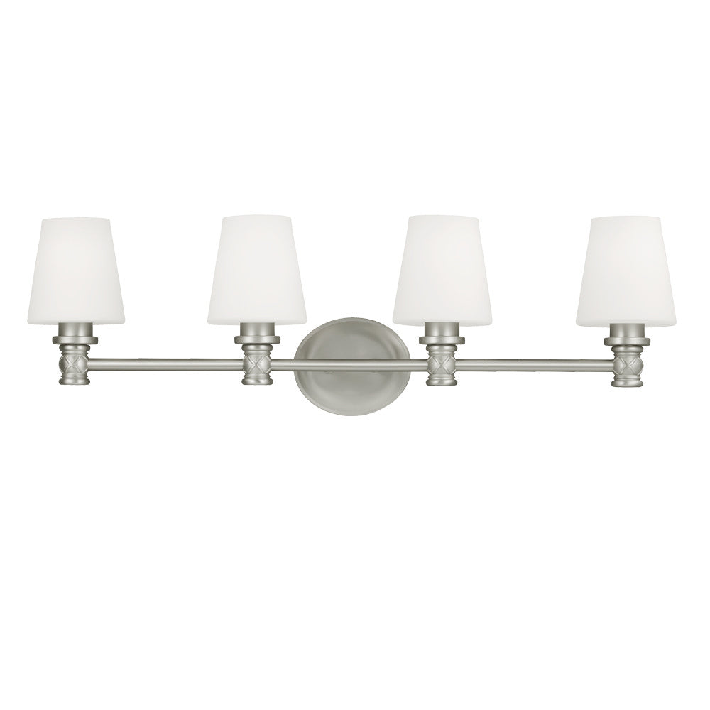 Xavierre Four Light Vanity in Satin Nickel
