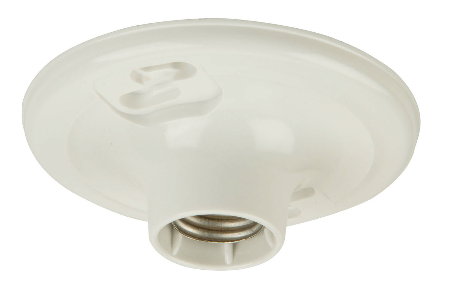 (4-Pack) Keyless Fixtures and Access. One Light Socket Lamp Holder in White