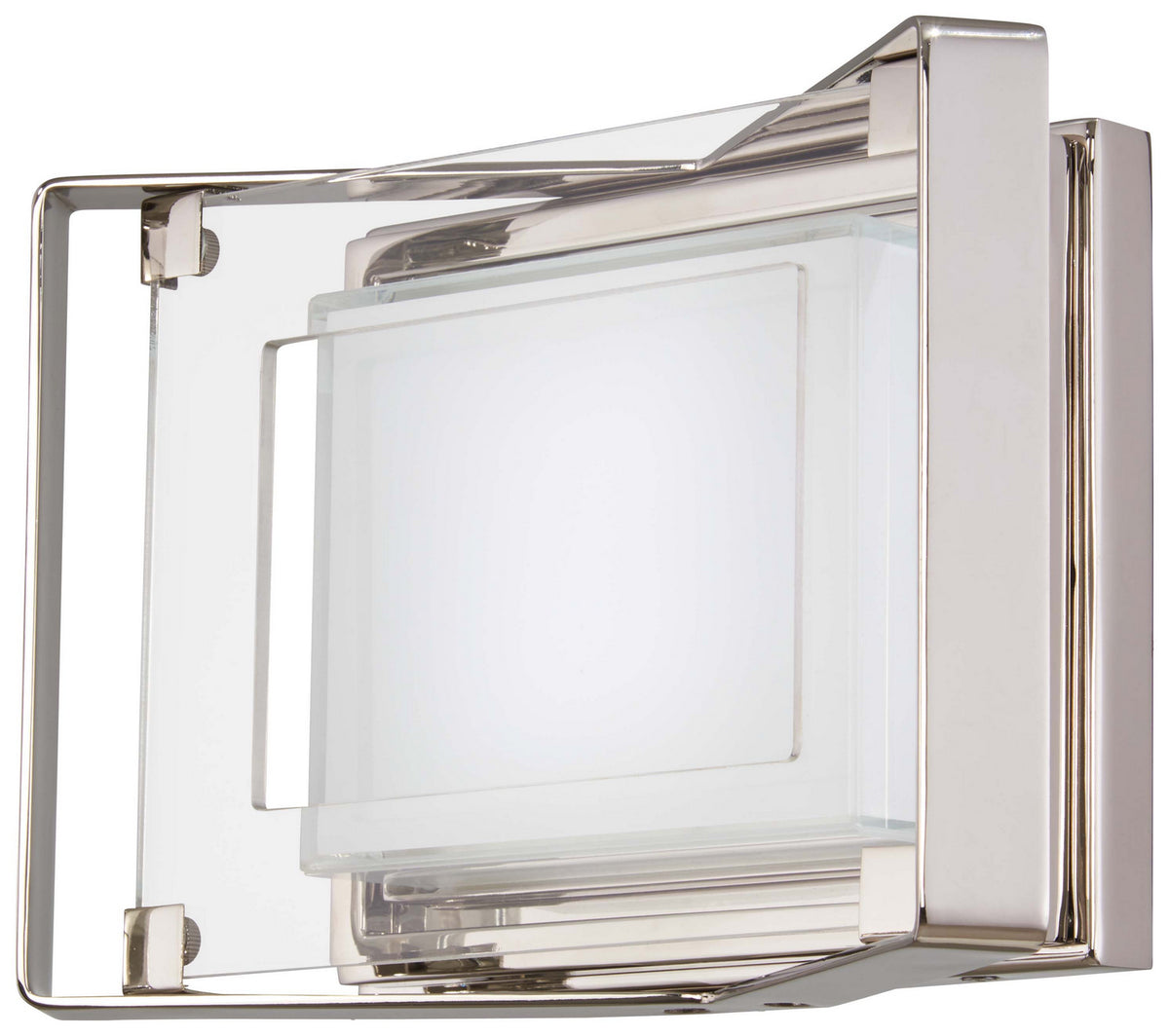 Crystal Clear LED Bath in Polished Nickel