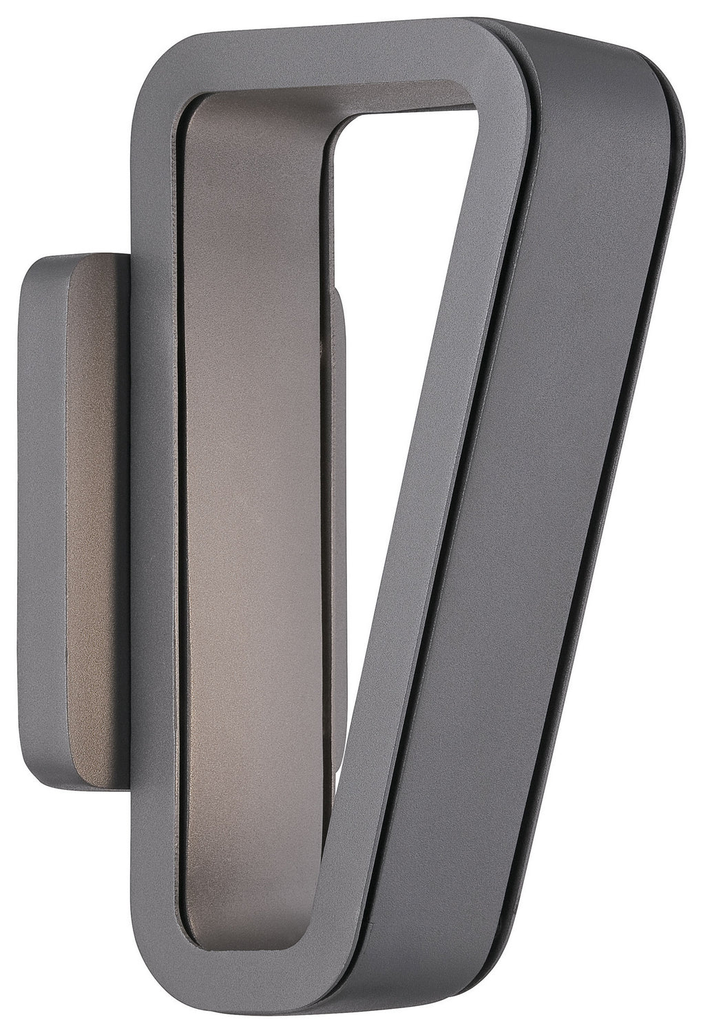 Pediment LED Wall Sconce in Soldered Silver