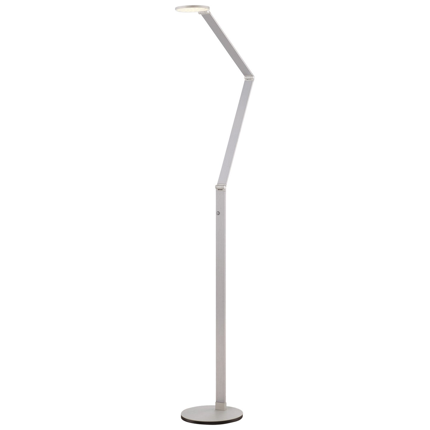 Task Floor Lamp LED Floor Lamp in Chiseled Nickel