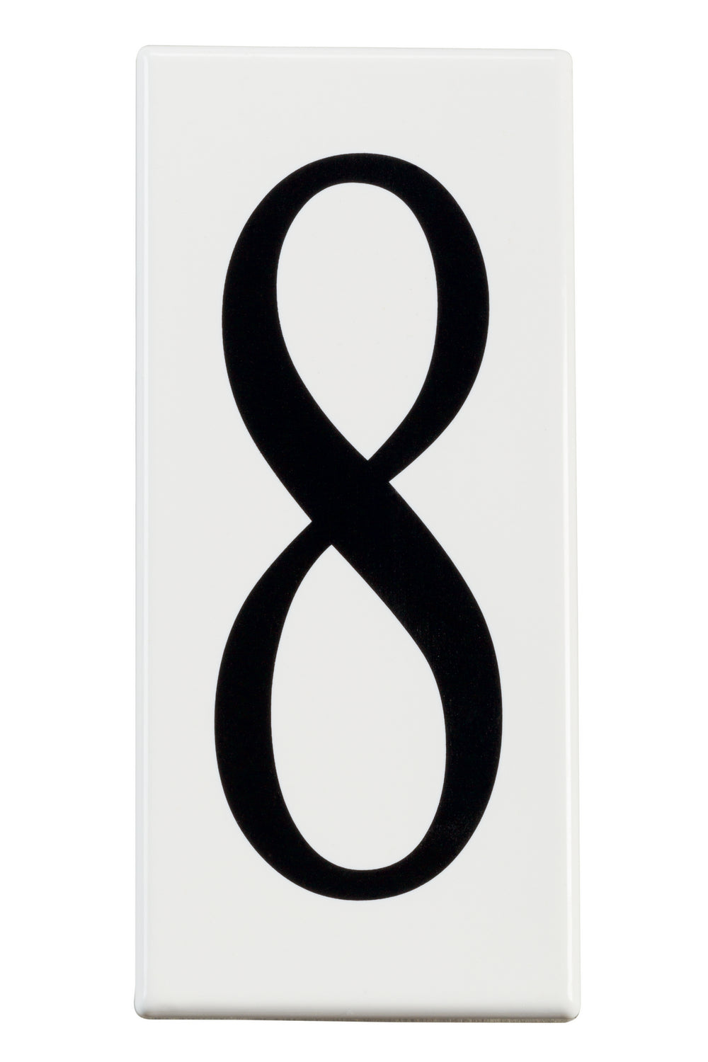(4-Pack) Accessory Number 8 Panel in White Material (Not Painted)