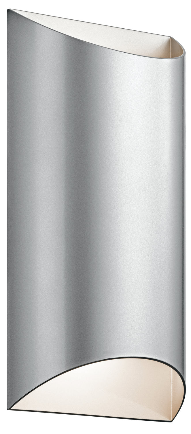 Wesley LED Outdoor Wall Mount in Platinum