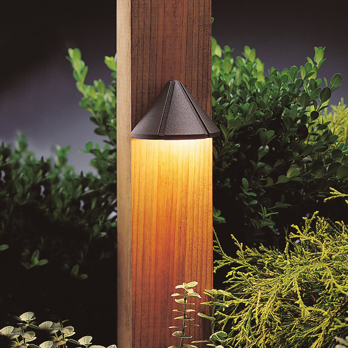 LED Deck Light in Textured Architectural Bronze