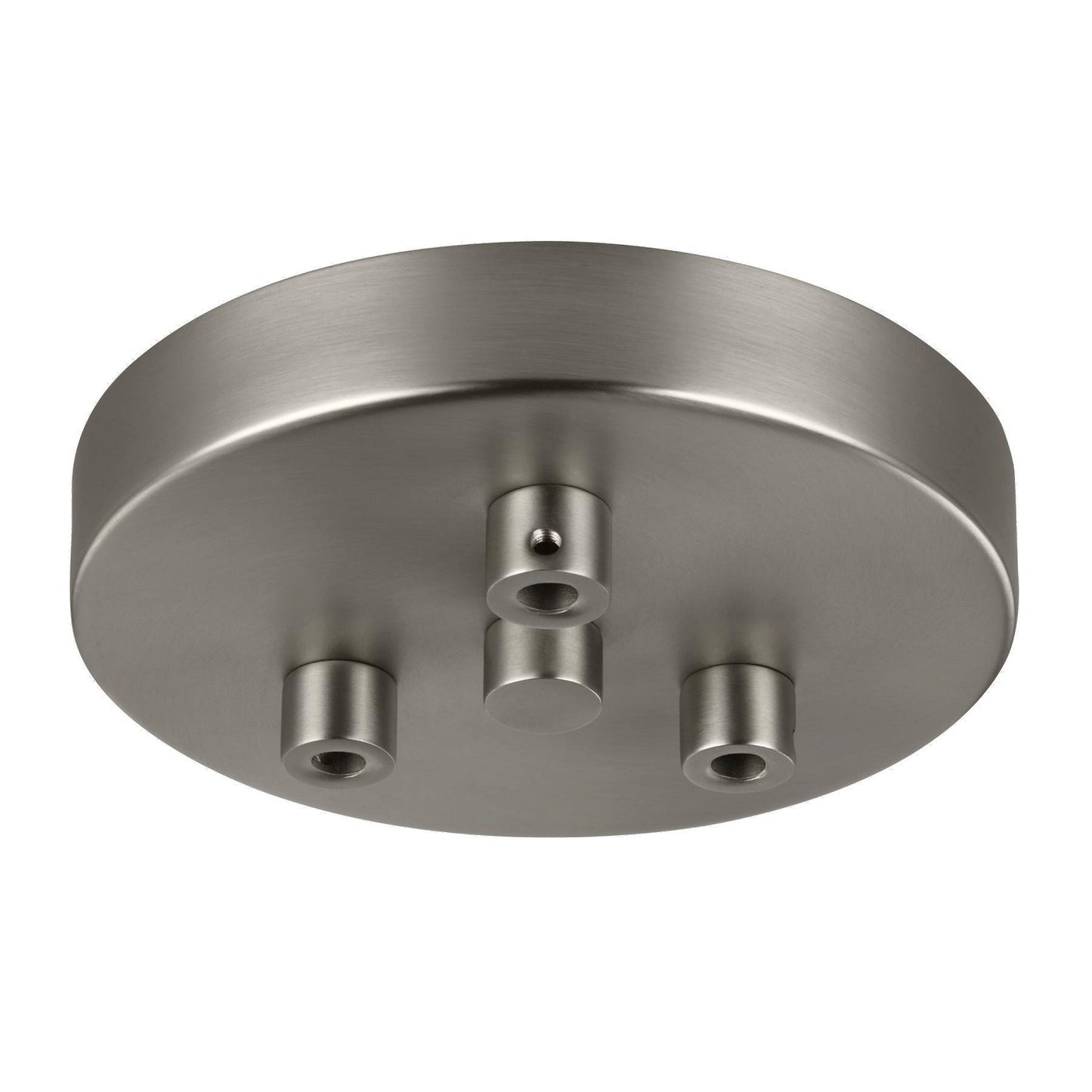 Generation Lighting - MPC03SN - Three Light Multi-Port Canopy with Swag Hooks - Multi-Port Canopies - Satin Nickel