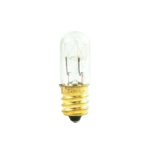 6W T4 Tubular Clear E12 Candelabra 130V 708106 6T4/130V