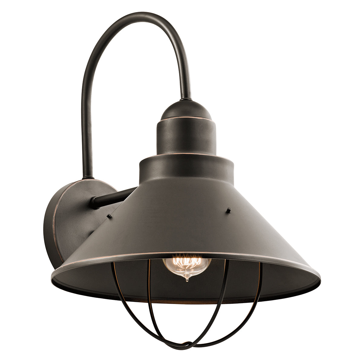Seaside One Light Outdoor Wall Mount in Olde Bronze
