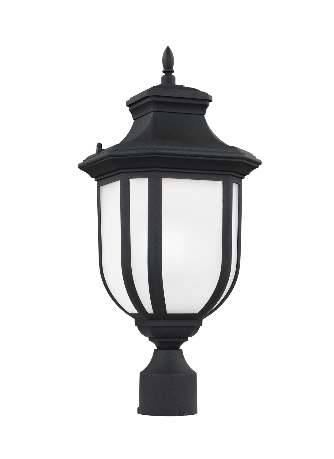 Childress One Light Outdoor Post Lantern in Black