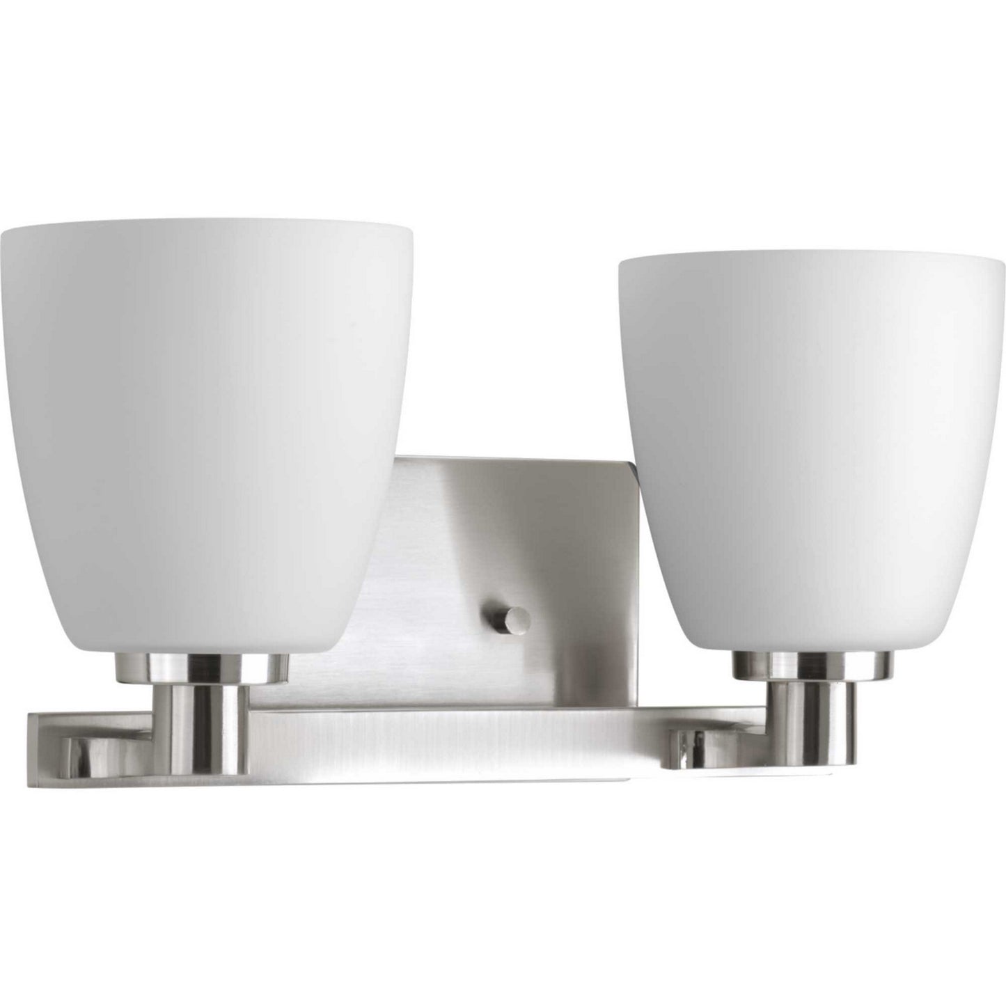 Fleet Two Light Bath Bracket in Brushed Nickel