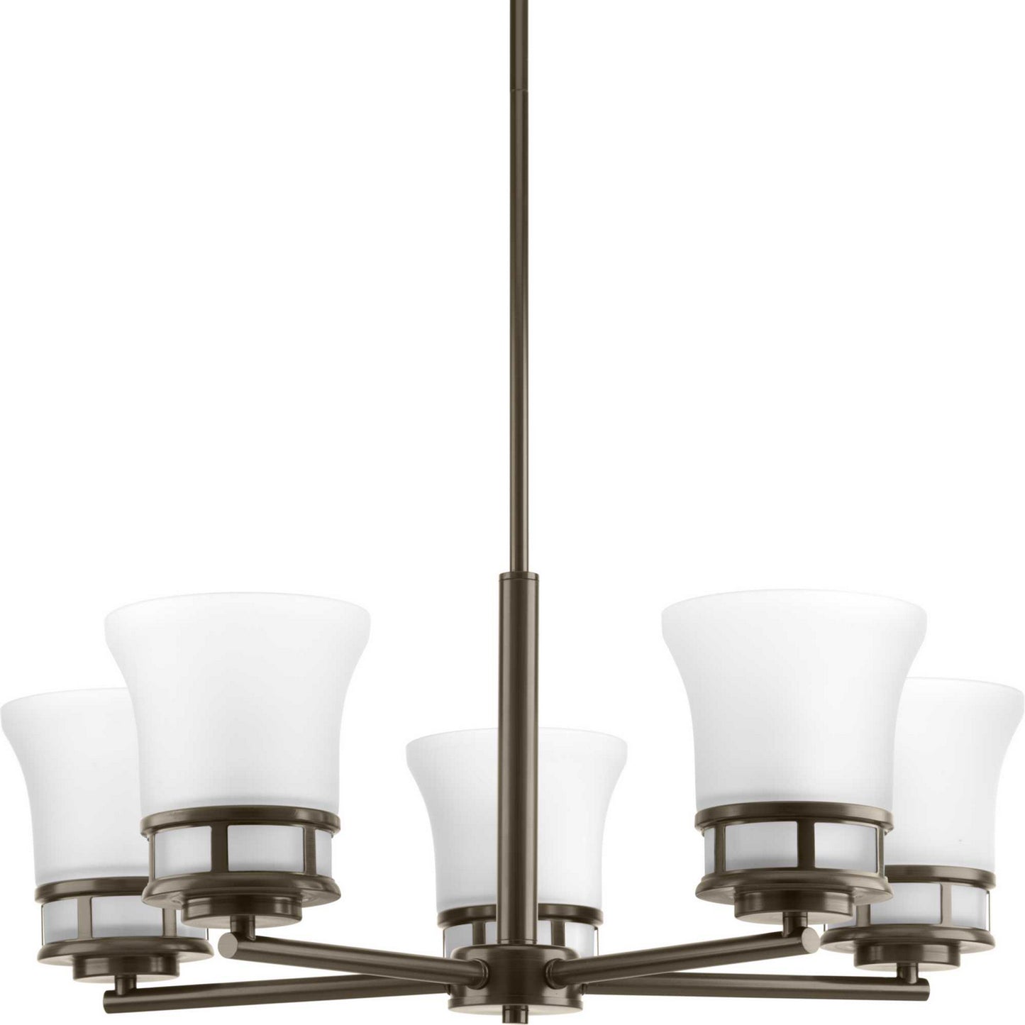 Cascadia Five Light Chandelier in Antique Bronze