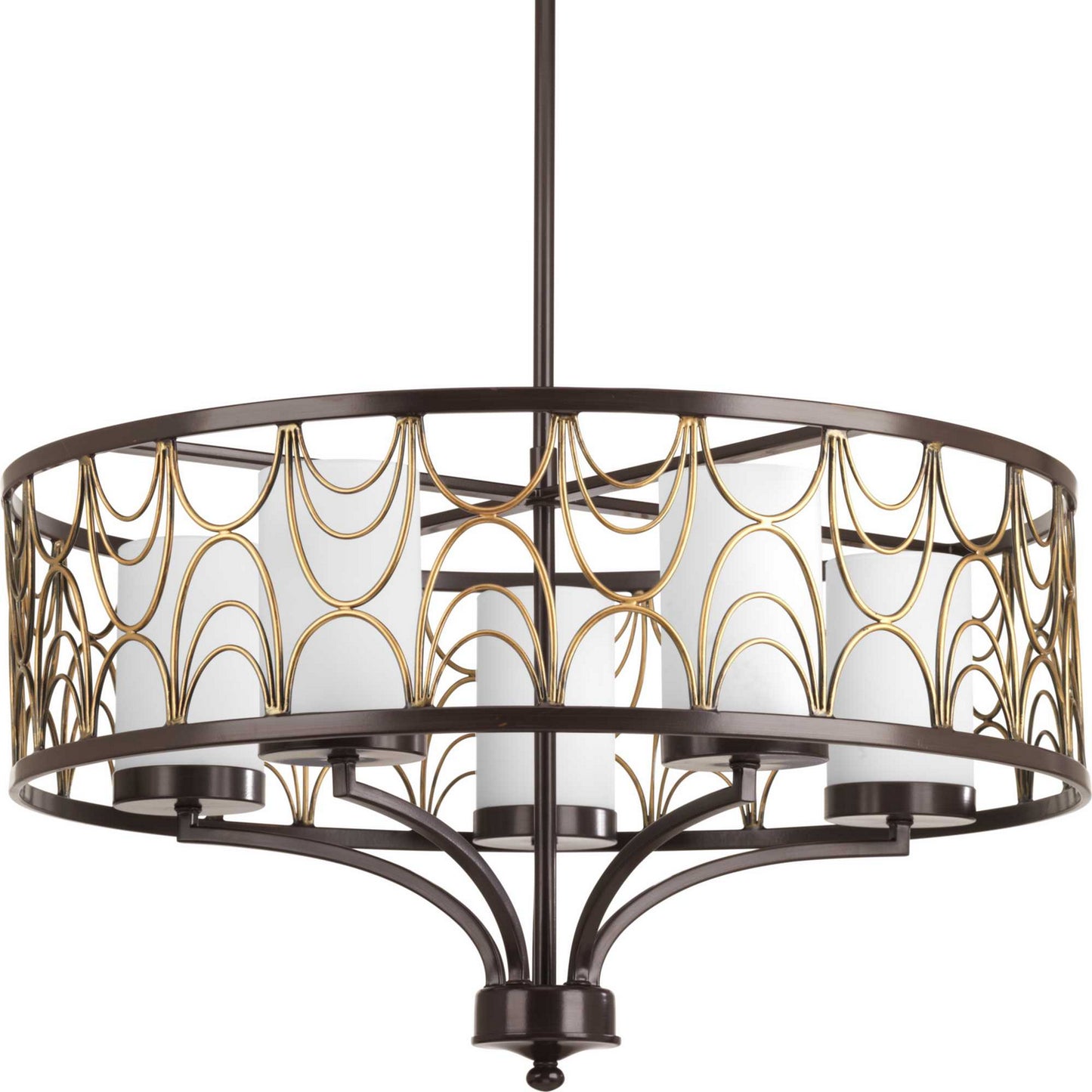 Cirrine Five Light Chandelier in Antique Bronze